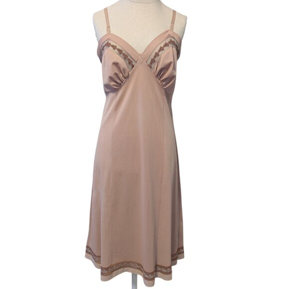 Vintage Henson Kickernick Slip Dress 90’s Riot Girl Pin Up Nightgown Lace - Picture 1 of 10